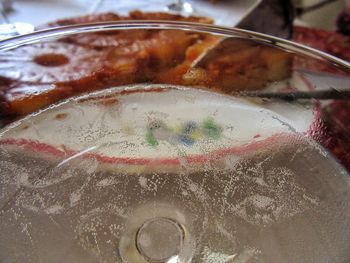 Close-up of water flowing from faucet