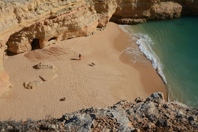 Aerial view of beach