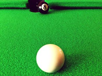 Close-up of ball on table