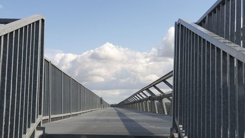 Low angle view of bridge against sky