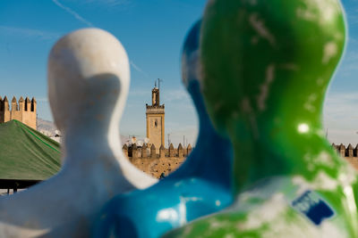 Close-up of chess pieces