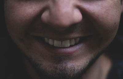 Close-up of human mouth