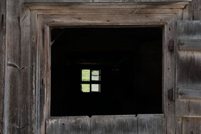 Interior of abandoned building