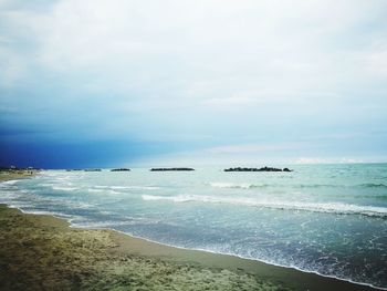 Scenic view of sea against sky