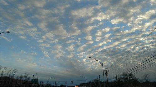 Low angle view of dramatic sky