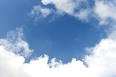 Low angle view of clouds in sky