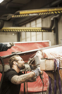 Man working in workshop