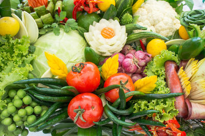 Close-up of multi colored bell peppers