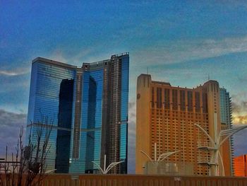 Low angle view of modern office building