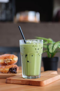 Close-up of drink on table