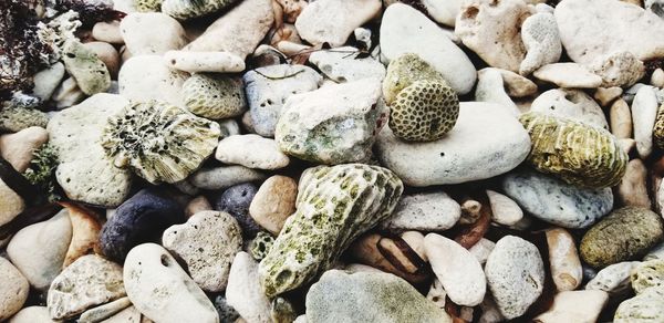 Full frame shot of pebbles
