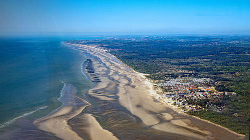 Aerial view of beach