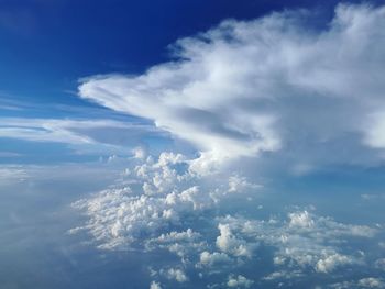 Low angle view of clouds in sky