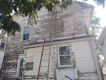 Low angle view of old building