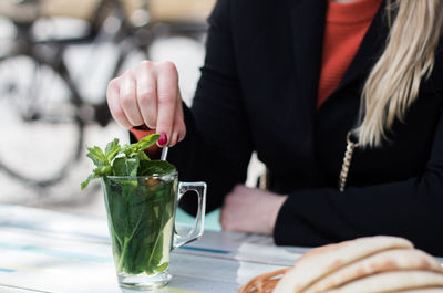 Close-up of drink on table