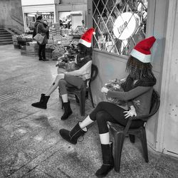 Woman standing in park