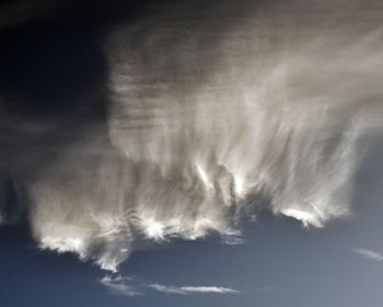 Low angle view of cloudy sky