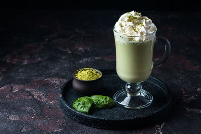 Close-up of drink on table