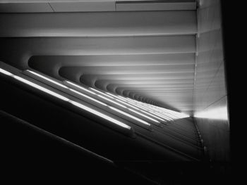 View of escalator