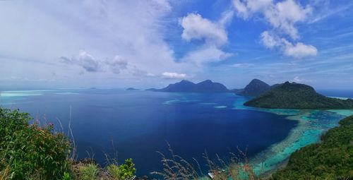 Panoramic view of sea against sky