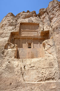 Low angle view of old ruins