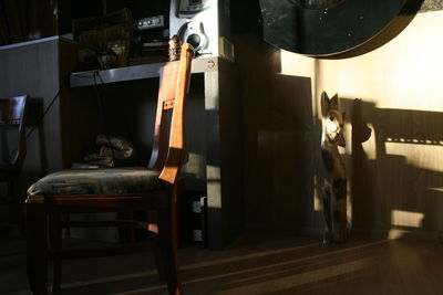 Chairs and table in room