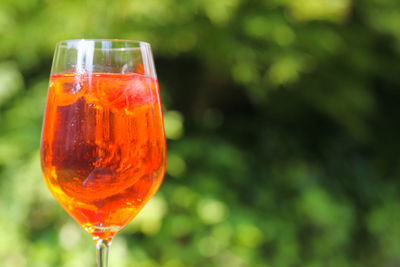 Close-up of drink in glass