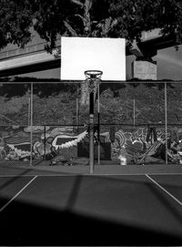 View of basketball court