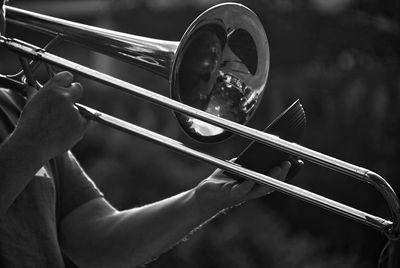 Man playing trombone