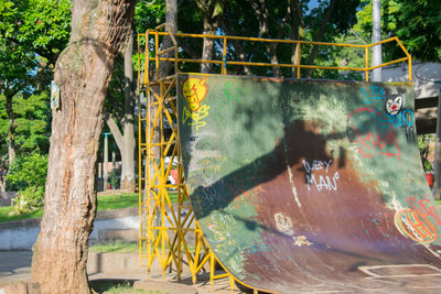 Reflection of man on horse in water