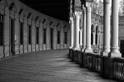 Corridor of historic building