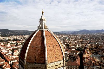 Duomo's dome seen from atop bell tower