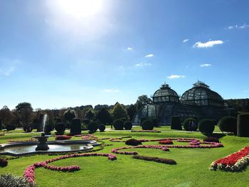 View of formal garden