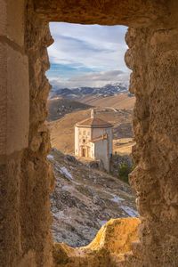 View of old ruins against sky