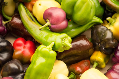 Full frame shot of bell peppers