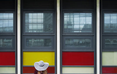 Full frame shot of train window