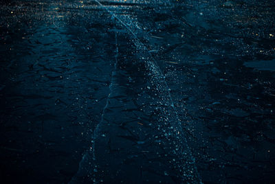 Full frame shot of frozen water