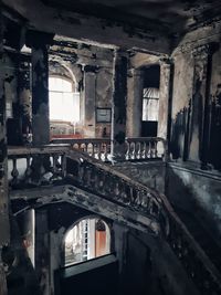 Interior of old abandoned building