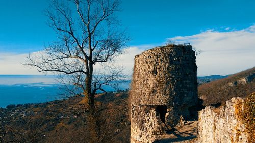 Fortress on mount athos 