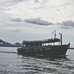 View of boats in sea