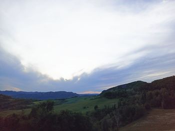 Scenic view of landscape against sky
