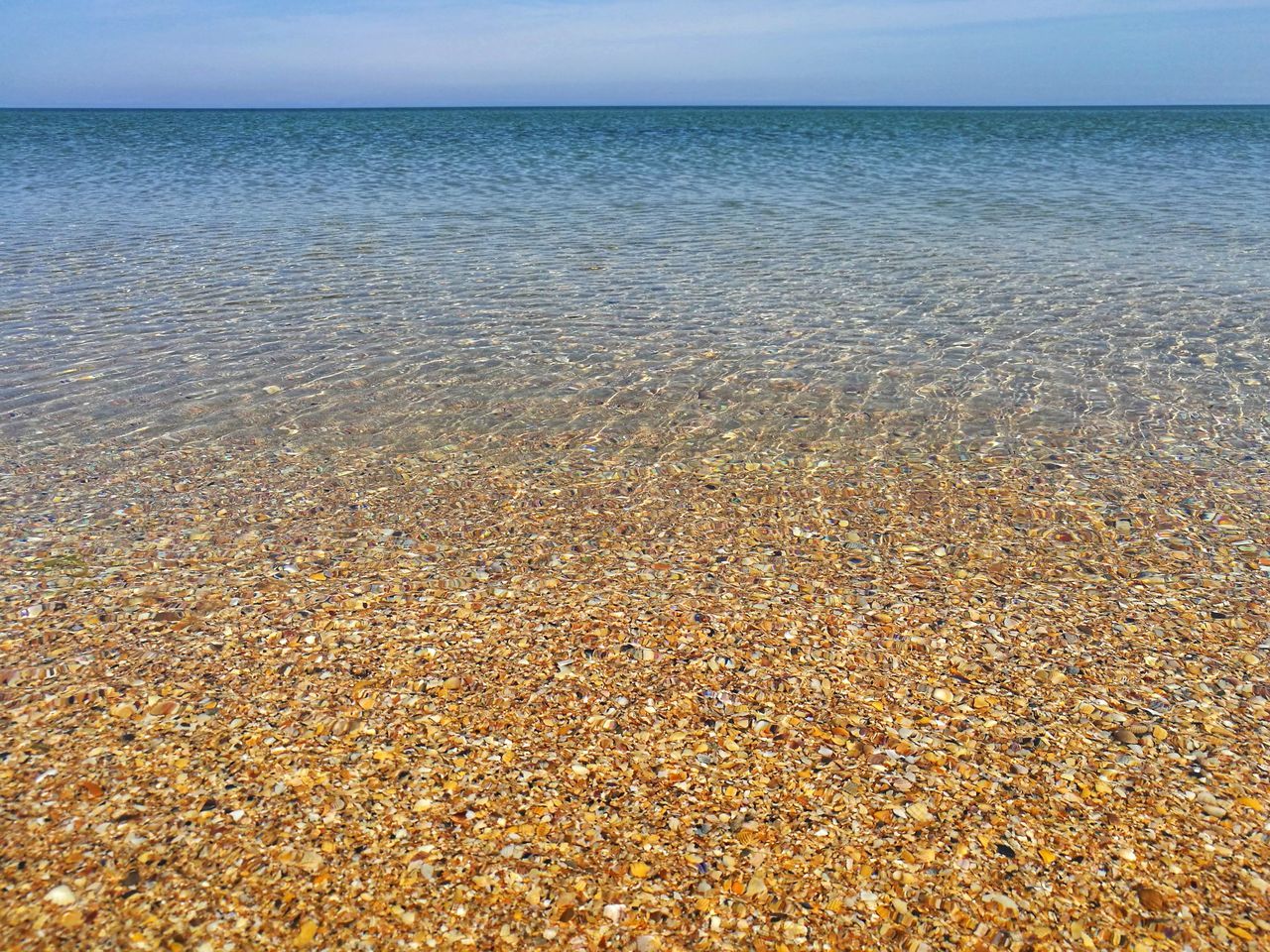 HIGH ANGLE VIEW OF BEACH