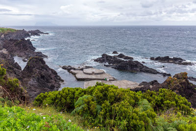 Scenic view of sea against sky