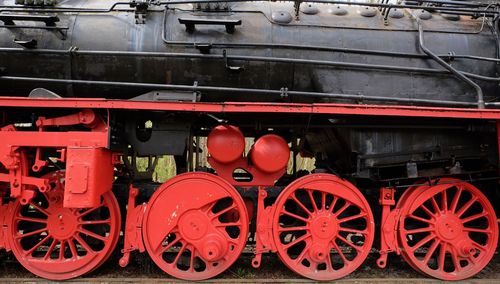 Close-up of locomotive