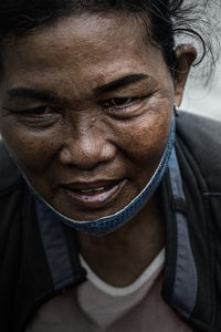 Close-up portrait of man