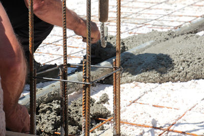 Man working at construction site