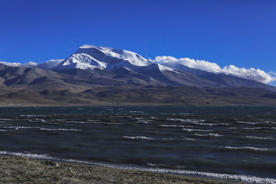 View of river and mountains