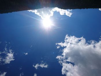 Low angle view of cloudy sky