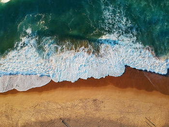 High angle view of beach