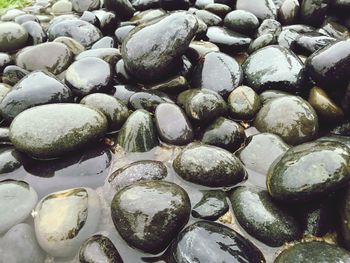 Full frame shot of pebbles